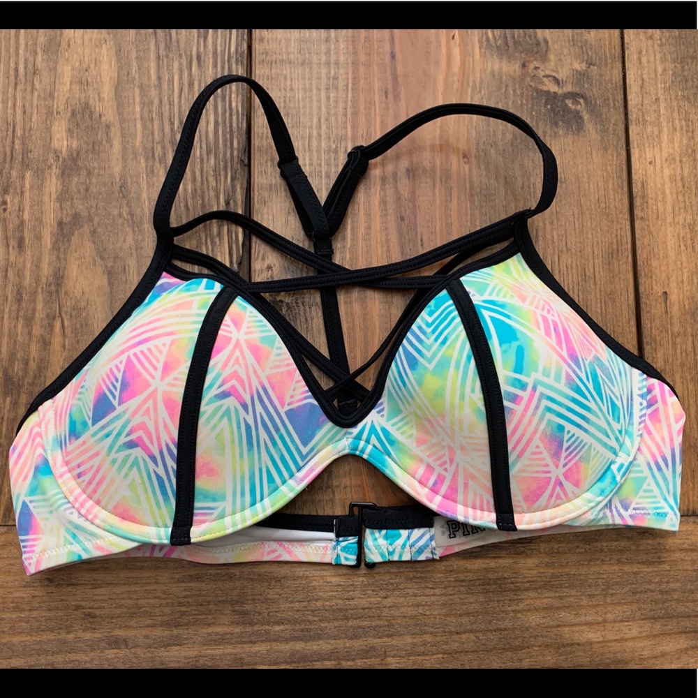 SOLD - Women’s PINK Bathing-suite Bikini Top